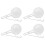 4Sets Handheld Plastic Cake Decorating Funnels White for Home Baking 1
