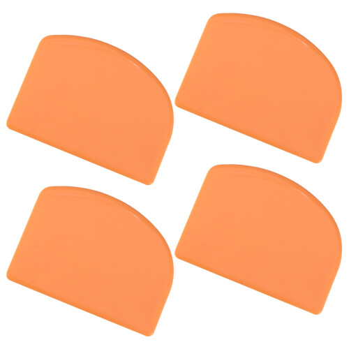 12Pcs Orange Plastic Cream Scraper Cake Baking Tool Kitchen Gadget 2