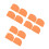12Pcs Orange Plastic Cream Scraper Cake Baking Tool Kitchen Gadget 4