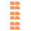 12Pcs Orange Plastic Cream Scraper Cake Baking Tool Kitchen Gadget 5