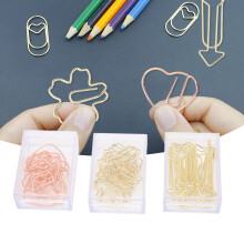 30Pcs Iron Heart Arrow Shape Paper Clips for Office & School Filing