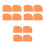 12Pcs Orange Plastic Cream Scraper Cake Baking Tool Kitchen Gadget 9