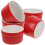 5 Pezzi Ciotola In Ceramica Con Manico In Vimini Rosso 3