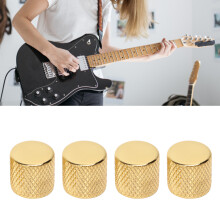 4 Stück Elektrische Gitarre Potentiometer-Knopf Gold, Breit kompatibel, Steuerungsschalter