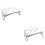 2Pcs White Plastic Piping Bags Storage Holder for Pastry Icing Tools 5