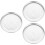 3Pcs High-Grade Silver Pizza Baking Pans Perforated Round Trays 7