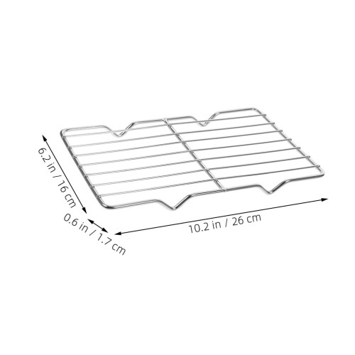 5Pcs Bbq Grilling Metal Racks Silver Wire Baking and Cooling Racks 2