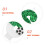 candele numerate a forma di pallone 2026 con glitter per torta 6