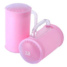 (4lb pink cannon type water-filled dumbbell (one pa) Anti-Slip Water Dumbbells for Women & Teens