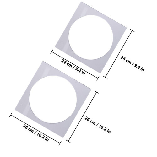 2 Pezzi Stampo Per Cake Quadrato In Acrilico Accessori Per Dolci 1