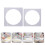 2 Pezzi Stampo Per Cake Quadrato In Acrilico Accessori Per Dolci 7