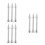 9Pcs Cake Decoration Tools Silver Flower Nail Icing Rose Baking Sticks 7