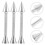 9Pcs Cake Decoration Tools Silver Flower Nail Icing Rose Baking Sticks 8
