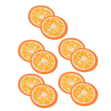 10 Stück Orange Muster DIY Gesichtsmaske Papier Weiche Baumwolle Waschbar Kompression