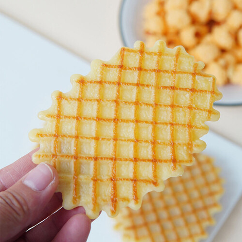 6 pezzi finto waffle realistico per cucina e vetrina pasticceria 2