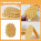 6 pezzi finto waffle realistico per cucina e vetrina pasticceria 8