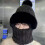 (Black) Winter Plush Hat with Neck Warmer - Warm Gift 1