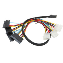 SATA-Kabel 12 Gbit/s 1 m SATA8087-SFF8482 4-Pin-Adapter