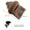 (Coffee) Winter Plush Hat with Neck Warmer - Warm Gift 1