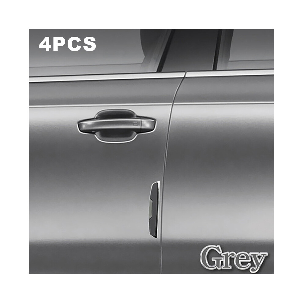 (Gray) 4Pcs Car Door Edge Guards Scratch Protector Gray 6424024582436