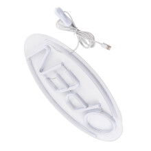 Open Letters Shaped Hanging USB LED Neon Light Sign for Home Store