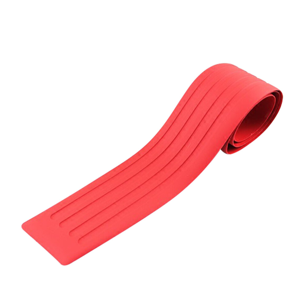 (Red) 8X90cm Car Bumper Guard Edge Protector Red 6424024580685