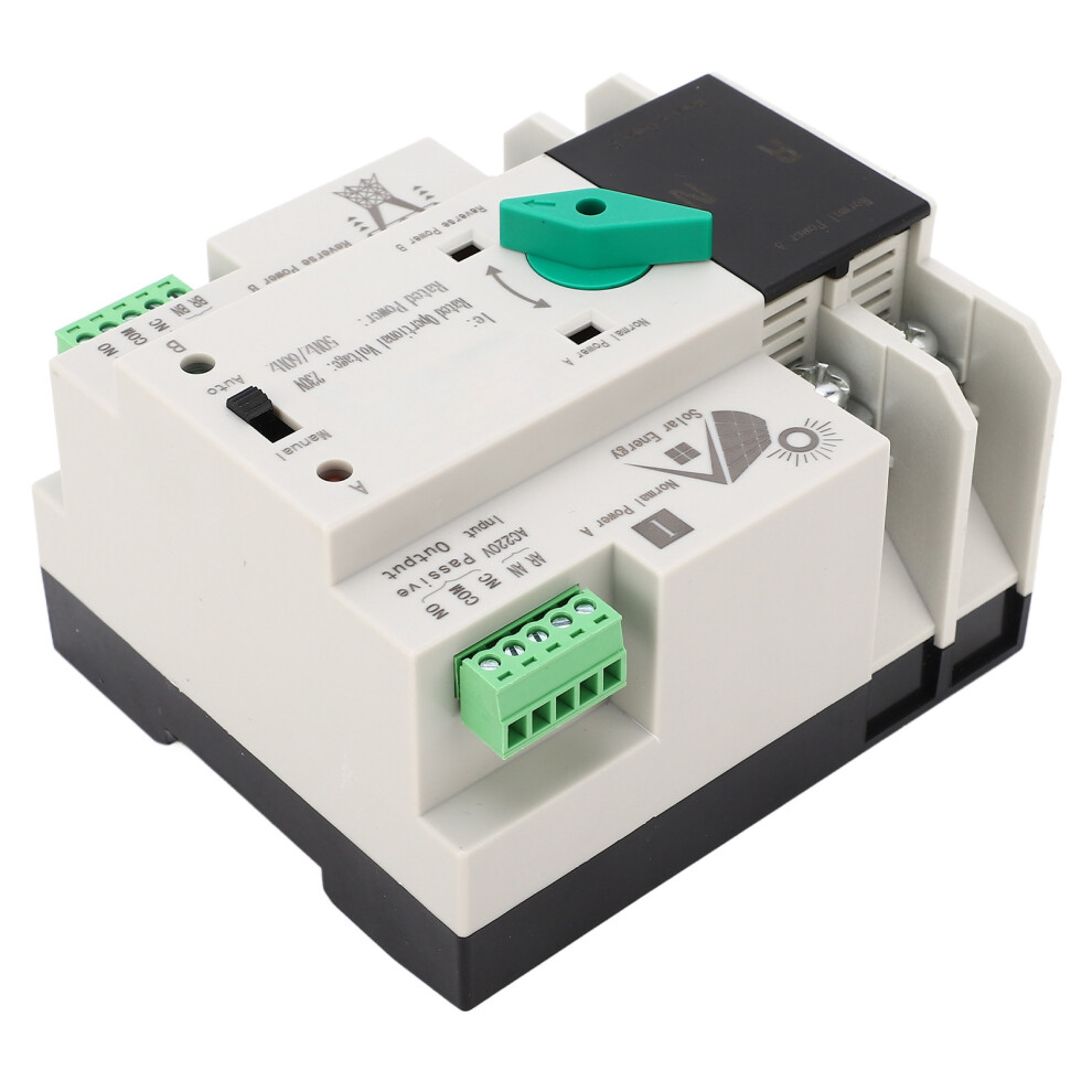 Dual Power Automatic Transfer Switch 2P 80A Fast Switchover 8301388154340