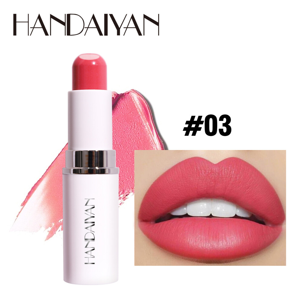 (03#) Lipstick two-in-one lipstick lipstick matte moisturizing 8-color sandwich lipstick