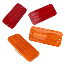 Front Rear Side Marker Light Set 0849‑520, 1968‑1972 Chevy Van, Red/Yellow