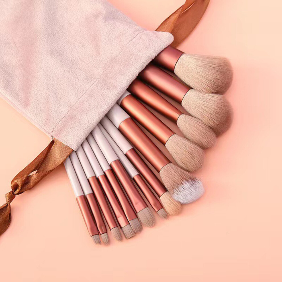 Dachuang Beauty (Pale Mauve) 13Pcs Premium Synthetic Makeup Brushes Set
