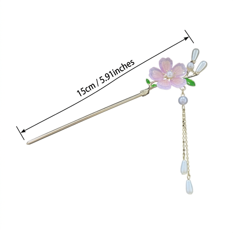 Dachuang Beauty (Hairpin 0981) Elegant Floral Hairpin For Traditional Wear