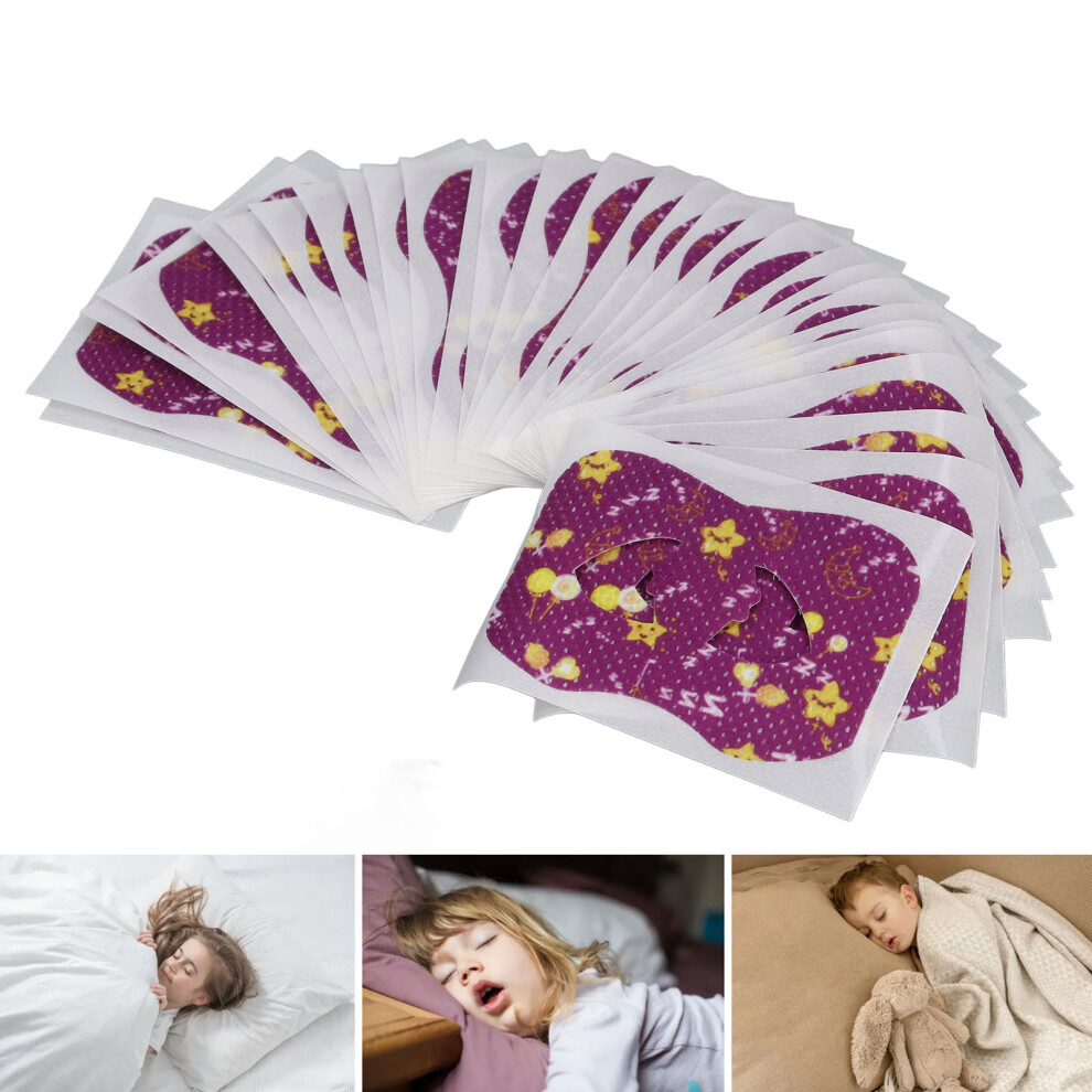 90pcs Kids Gentle Cotton Mouth Tape for Better Nose Breathing, Anti Snoring
