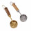 14 ML Kitchen Measuring Spoons with Solid Wood Handles Precise Textured Cups 1