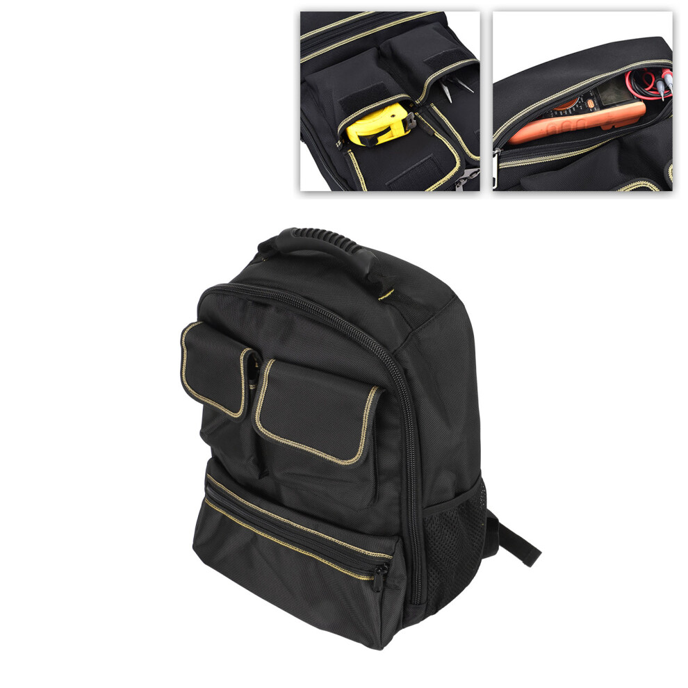 Multifunctional Oxford Fabric Tool Backpack, 40L Electrician Hardware Bag 9481388154959