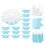 200Pcs Sky-Blue Baking Paper Cupcake Liners for Baking and Treats 3