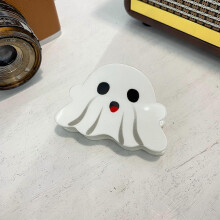 (Cute Ghost) Halloween Hair Claw Clips, Cute Halloween Hair Accessories, Bat Spider Web Hair Clips Pumpkin Ghost Hairpins For Costume Cosplay
