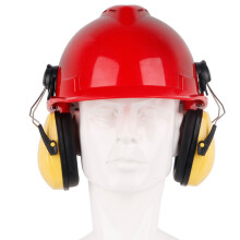 Mouffle anti-bruit jaune pour le travail, menuiserie, protection auditive