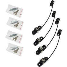 Child Safety Window Lock 4-Piece Set with Keys, Door and Window Anti-Fall Lock for PVC Aluminium Wood Composite