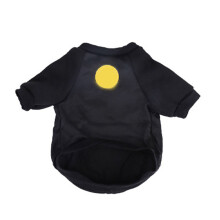Pet Cat Shirt Short Sleeve Cotton Pullover with Smile Face Print for Autumn Winter