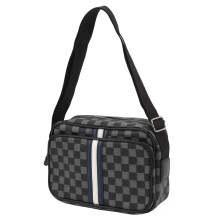 Große Messenger-Tasche aus PU-Leder 25x17x9 cm, stilvoll & geräumig