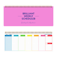 (Pink) Weekly Planner Notebook for Business & Study