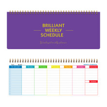 (Purple) Weekly Planner Notebook for Business & Study