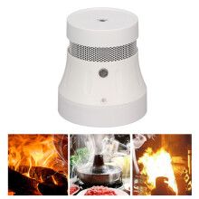 Weißer WIFI-Feuermelder mit CR2 3V Batterie, intelligenter Rauchalarm