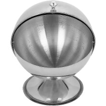Stainless Steel Spice Jar, Rust-Resistant Spherical Bottle with Airtight Lid for Kitchen, Salt Pepper Sugar Storage Container for Home Restaurant Use