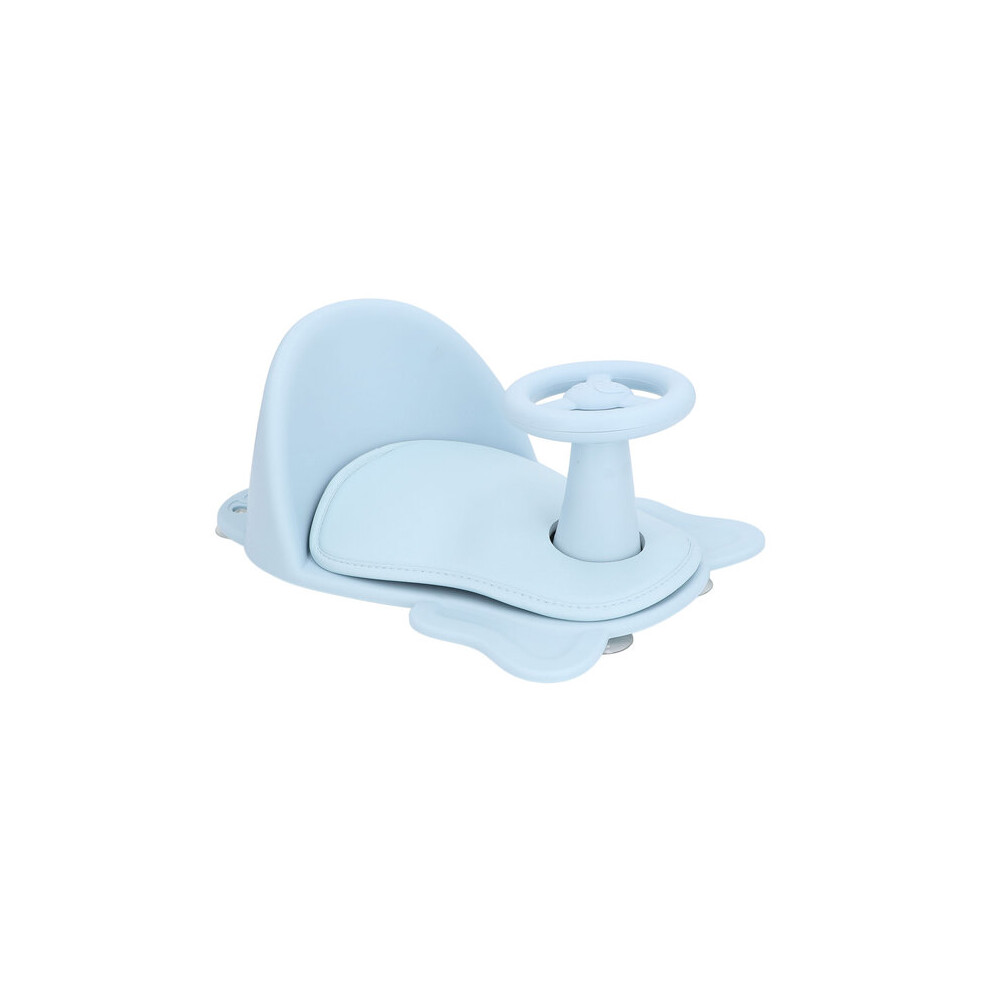Baby Bath Seat with Non-Slip Cushion Suction Cups, Plastic Baby Bath Safety Chair for Secure Infant Bath Time