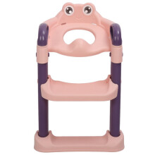 Children's Toilet Ladder Foldable Non-Slip PP Material with Soft Pad Adjustable Height for Toddler Training
