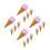 16St Nep Ijs Cone Speelgoed Realistisch Resin Multi Kleur Versiering 6