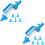 2Sets Cake Decorating Tools Blauw Voor Huiselijk Bakken En Versieren 4