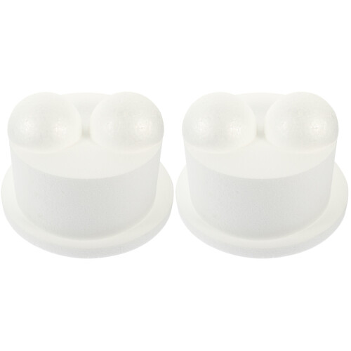 2St Wit Foam Taartmodel Voor Creatief Cake DIY Oefenen 1