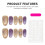 (XS) 10 Ongles Faux Chat Or Fleurs 1